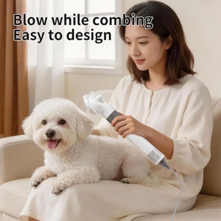 New Lanuched 3-in-1 High-Speed Handheld  Pet Dryer & Grooming Brush
